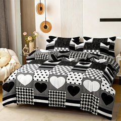 Duvet Covers & Inserts-HeiBaiZhiLian 2pcs duvet cover set