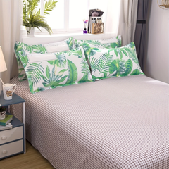 Comforter Set Floral Reversible Spring Green leaves 2pcs 3pcs