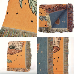 Blanket Floral Bohemian Woven