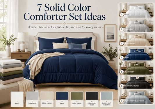 7 Solid Color Comforter Set Ideas for Every Room
