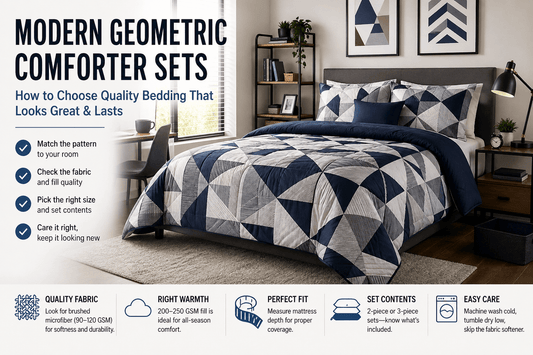 What Makes a Modern Geometric Comforter Set Worth Buying?