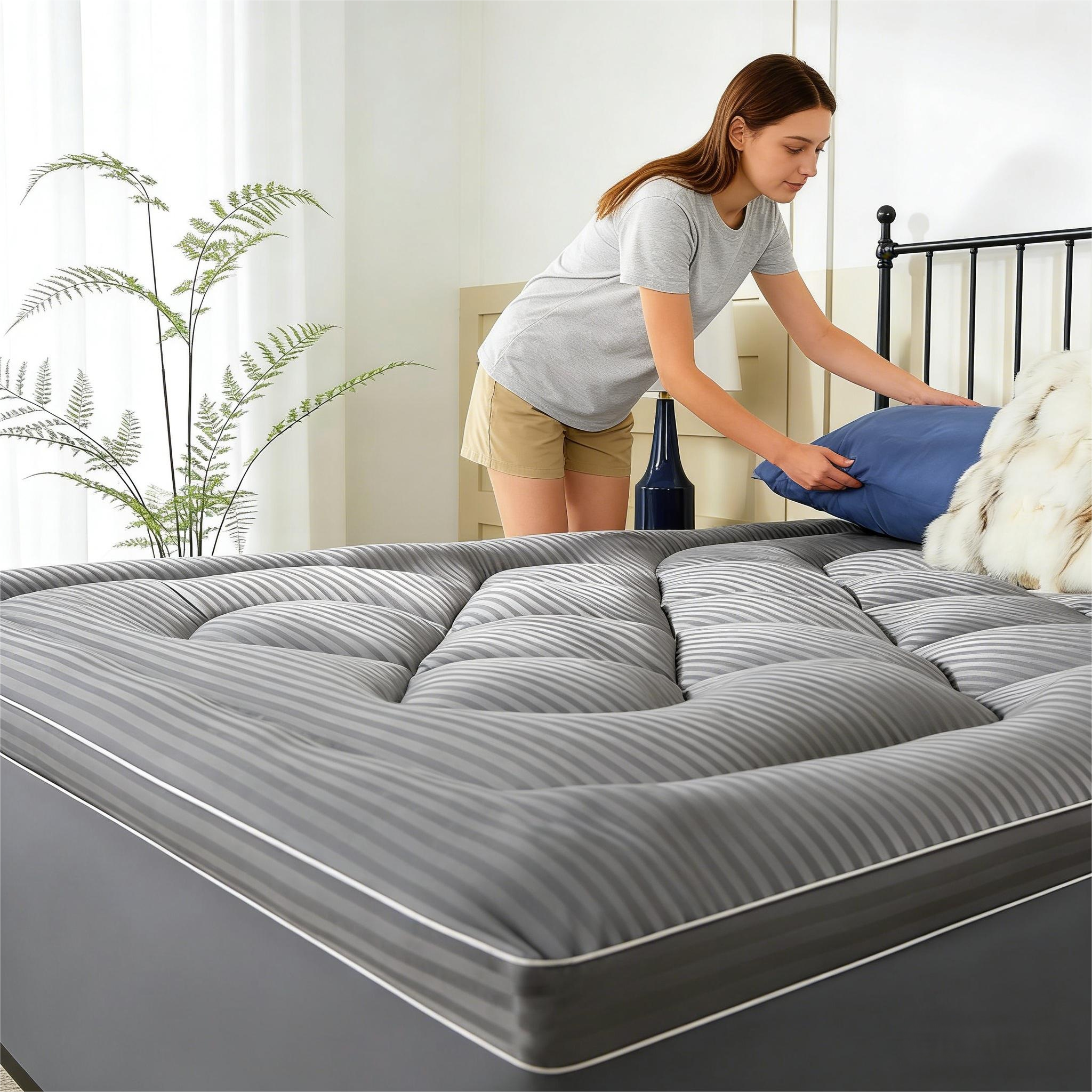 Mattress Topper & Protector-Black HUAJIE Topper Pad for Mattress