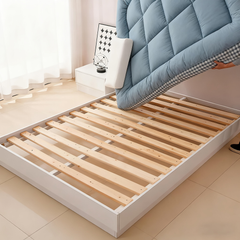 Mattress Topper & Protector-Three Layer Sponge Structure Topper Pad for Mattress Grid Blue