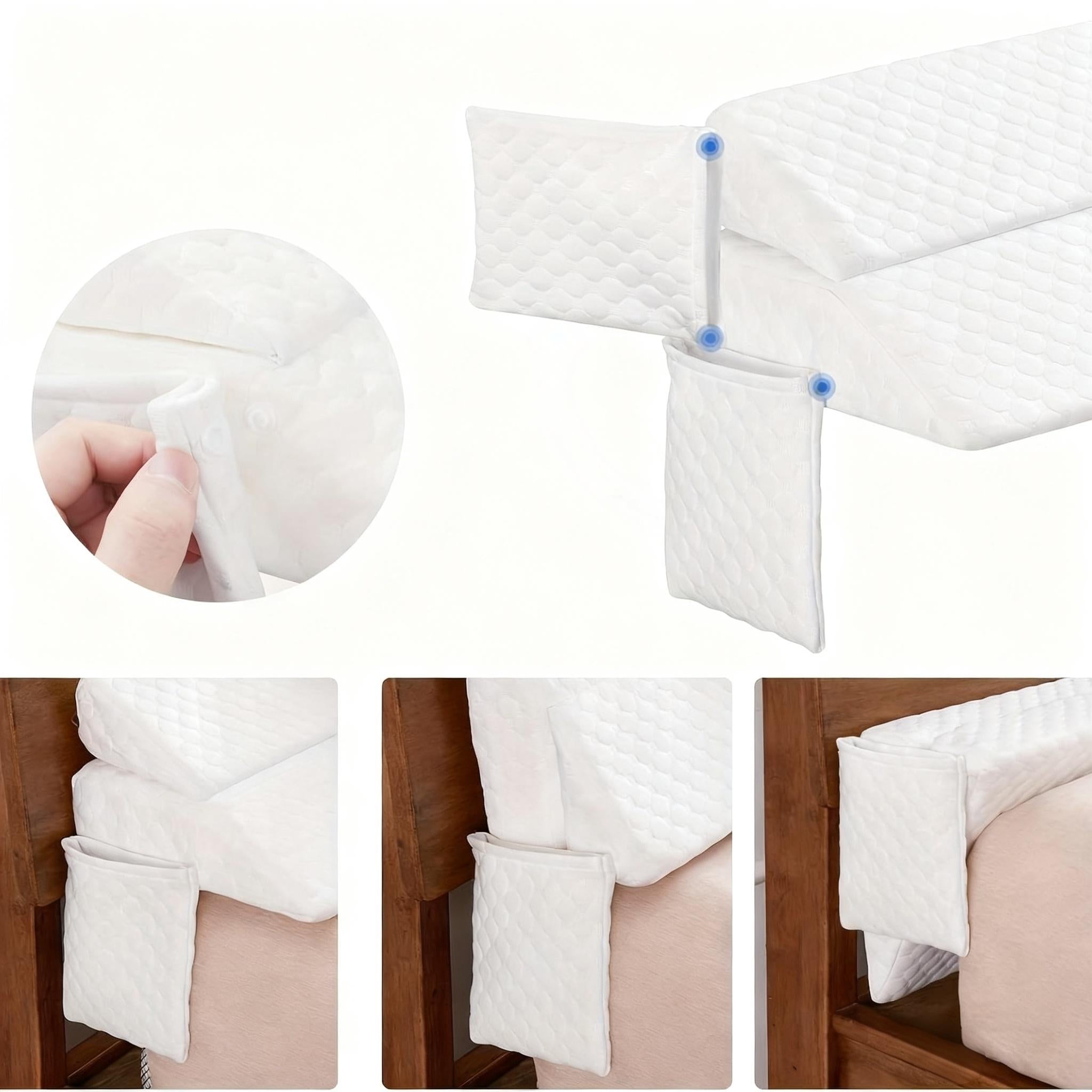 Pillows & Pillowcases-Air layer fabric gap pillow white Diamond-shaped pocket
