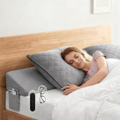 Pillows & Pillowcases-Gray air layer wedge pillow air layer fabric Two pockets