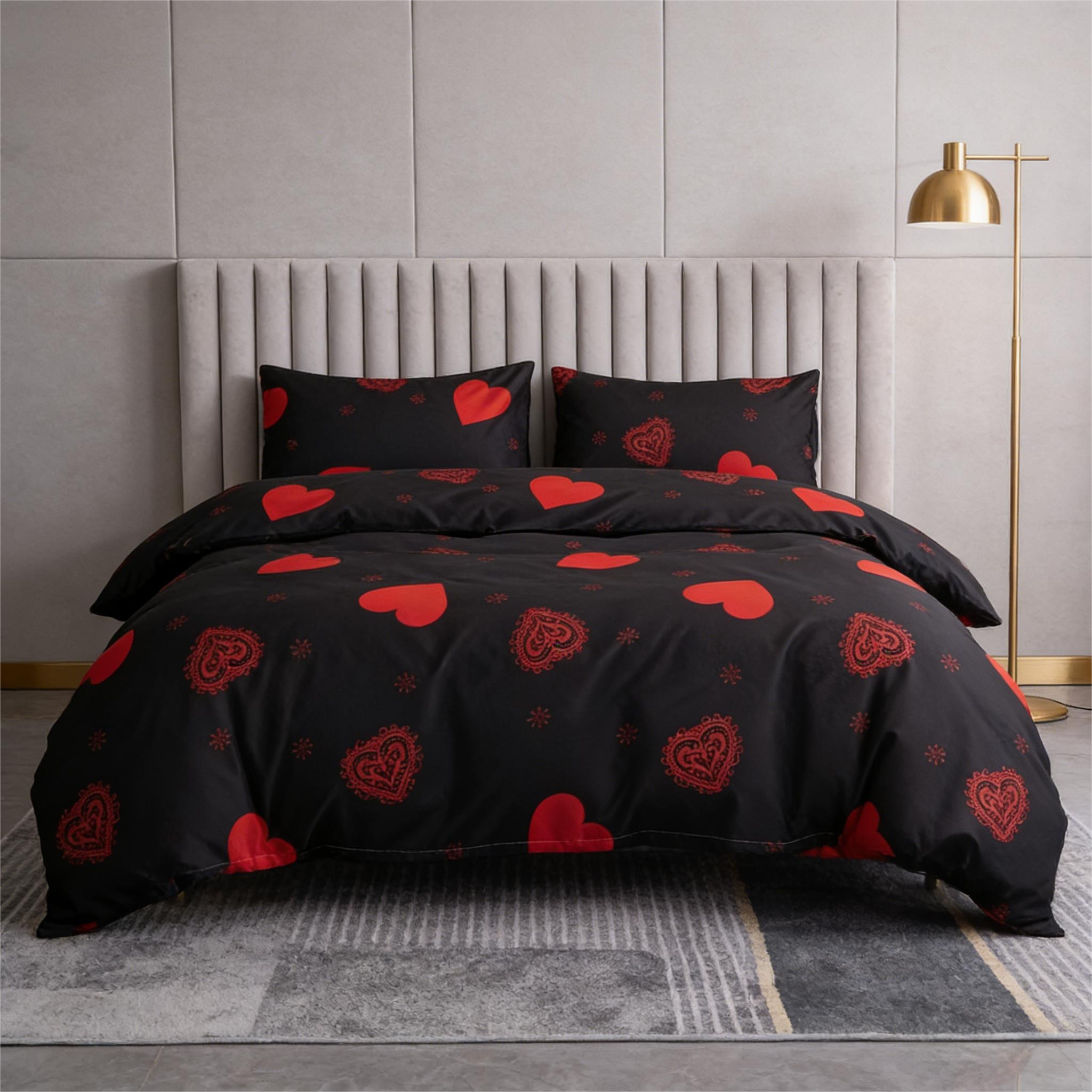 Duvet Covers & Inserts-ZHenAiYiSHenHei 2pcs duvet cover set