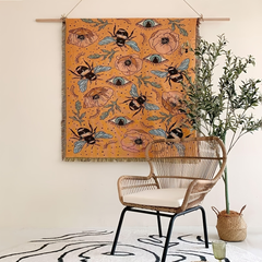 Blanket Floral Bohemian Woven