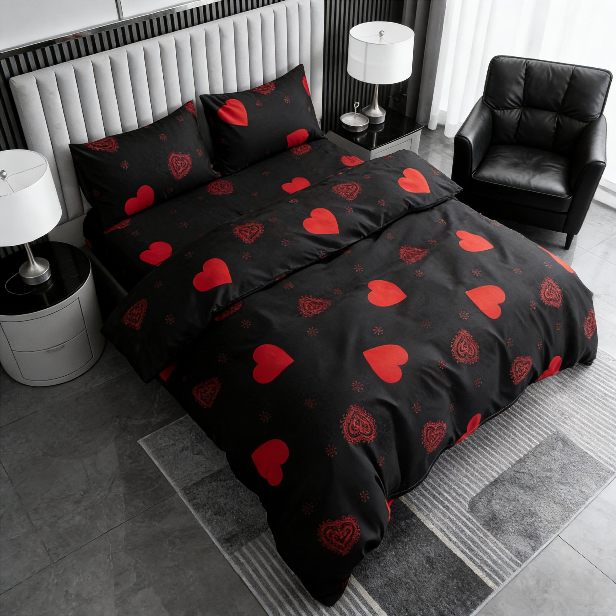 Duvet Covers & Inserts-ZHenAiYiSHenHei 2pcs duvet cover set
