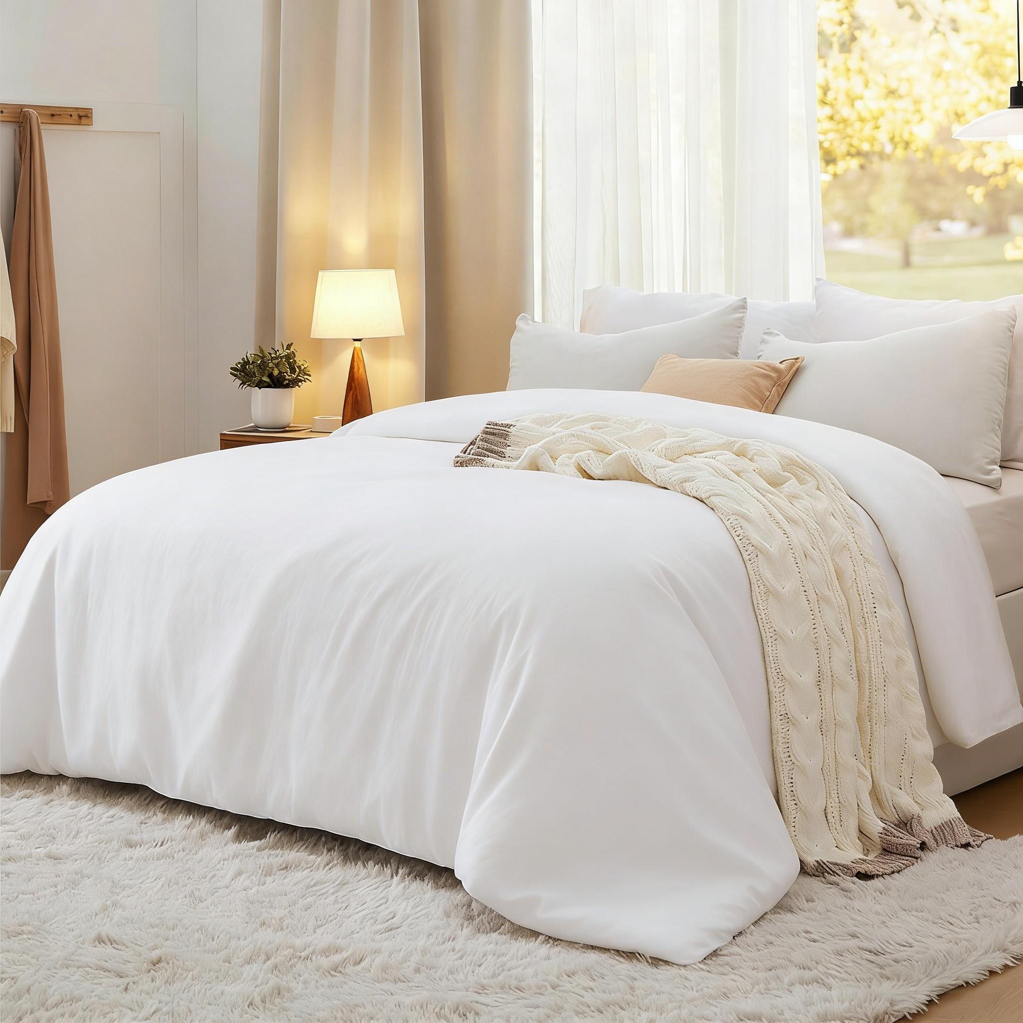 Comforter Set Reversible Dark and Light Gray Twin Queen King 2pcs 3pcs