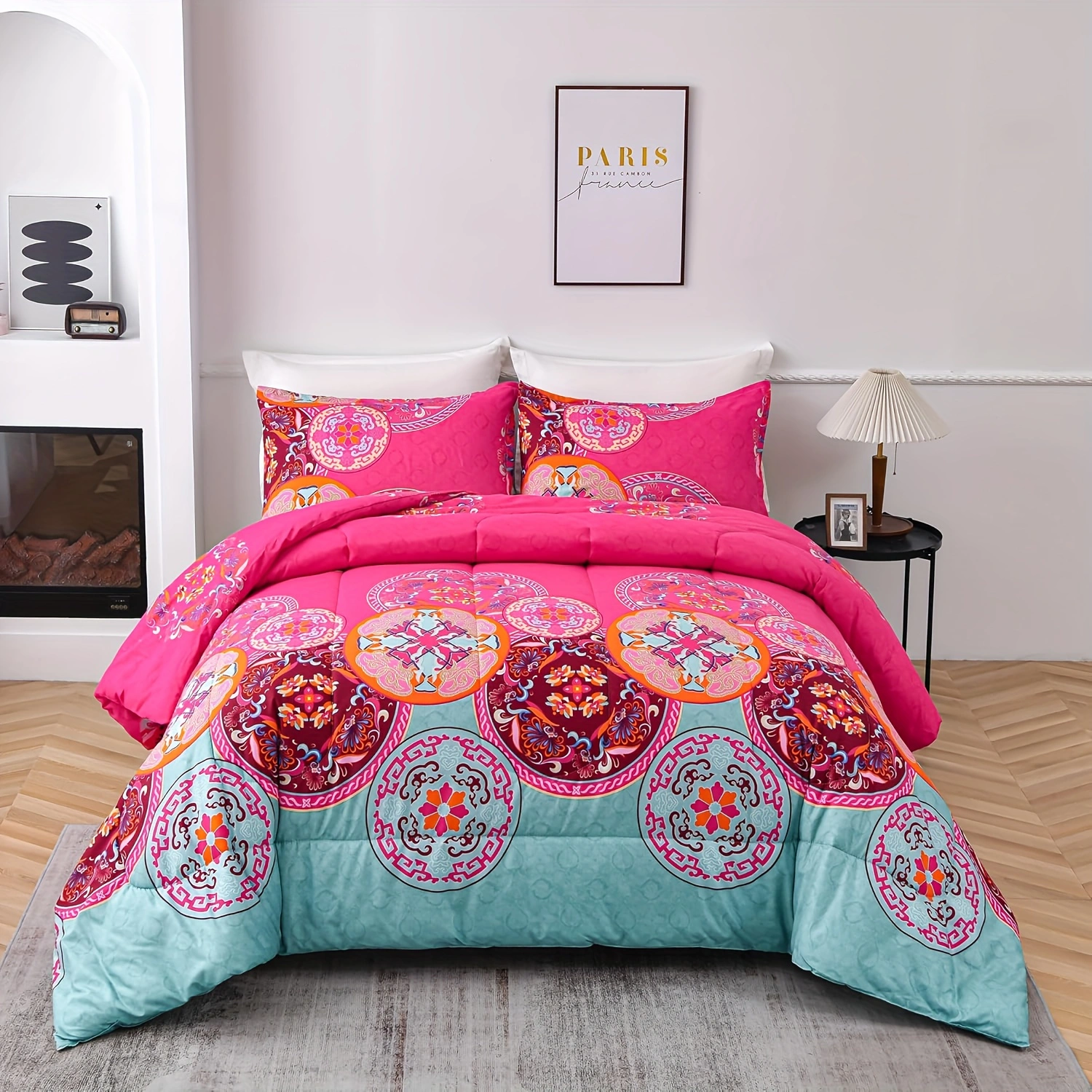 Duvet Cover Floral Bohemian style YRD 2pcs 3pcs