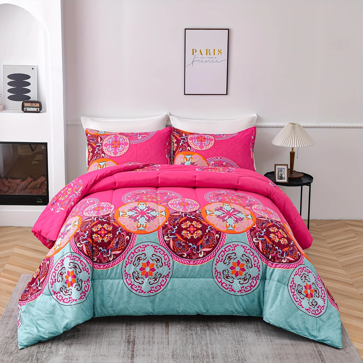 Duvet Cover Floral Bohemian style YRD 2pcs 3pcs