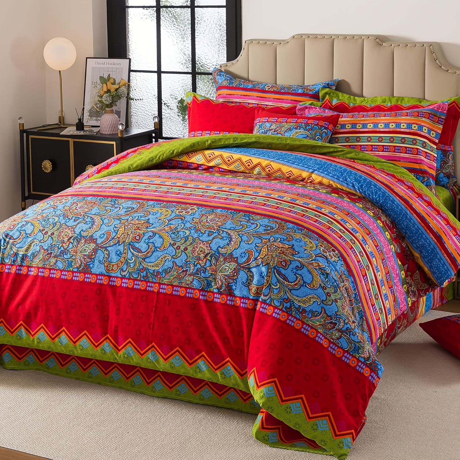 Comforter Set Floral Bohemian style WCF 2pcs 3pcs