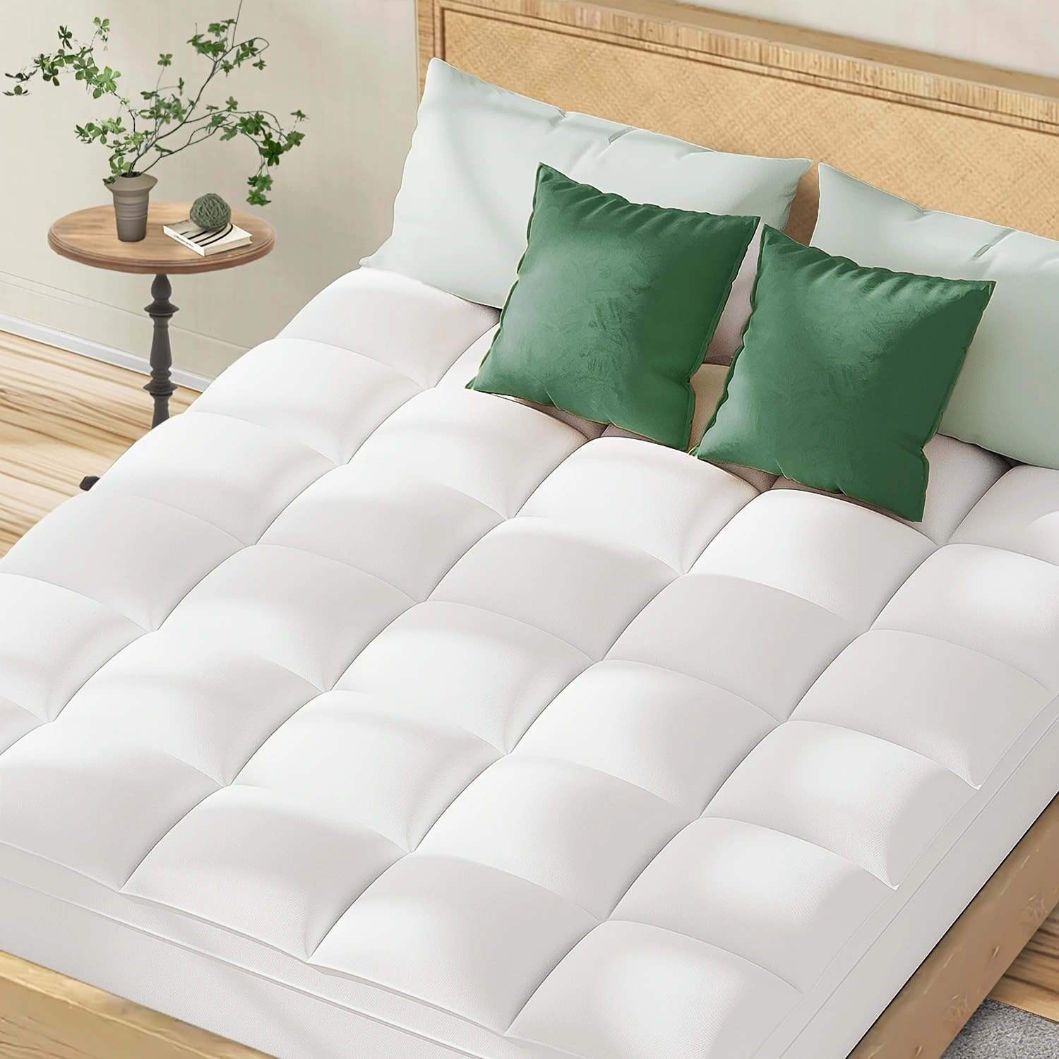 Mattress Topper & Protector-Thin mattress dark grey