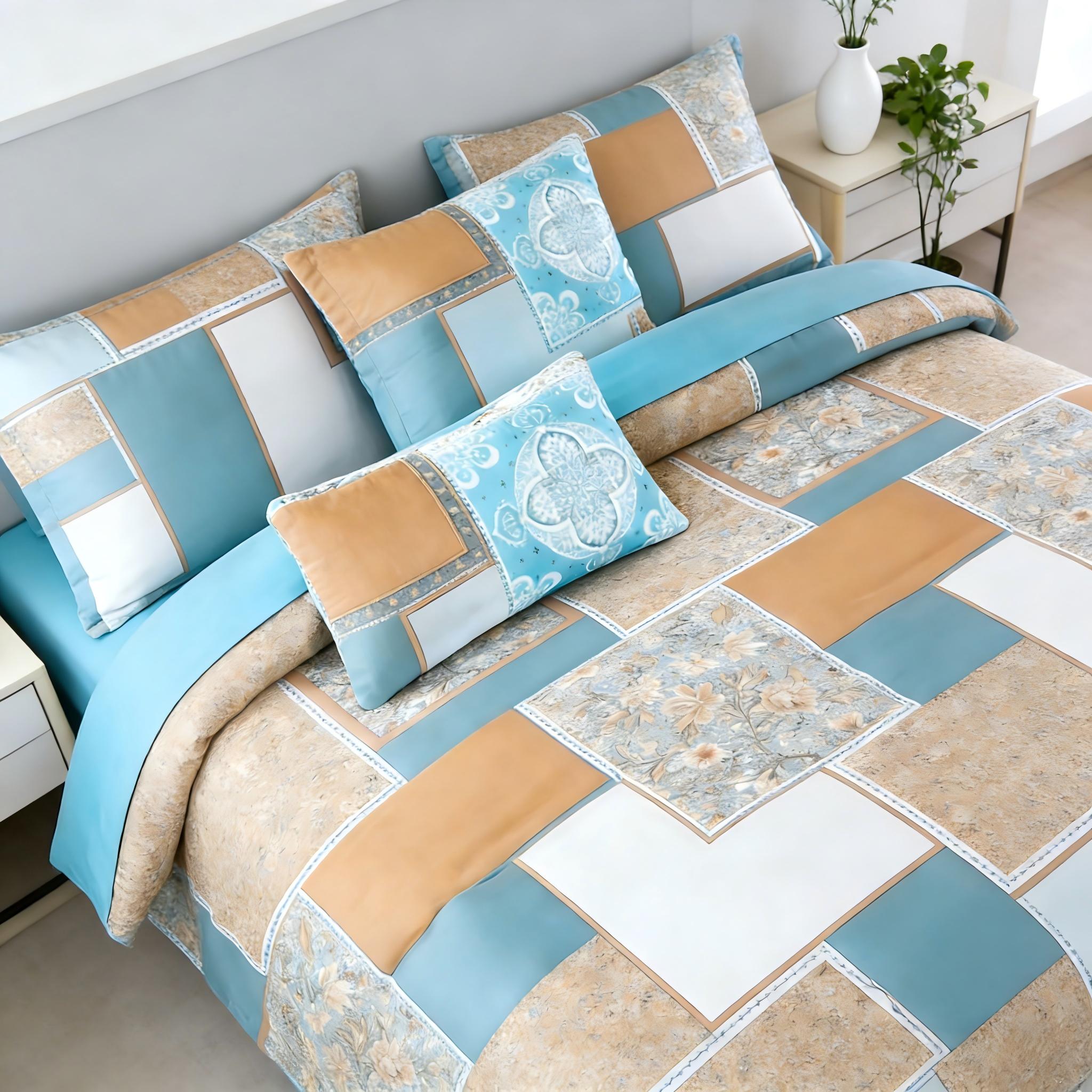 Comforter Set Geometric Reversible Patchwork KFLLYYG 2pcs 3pcs