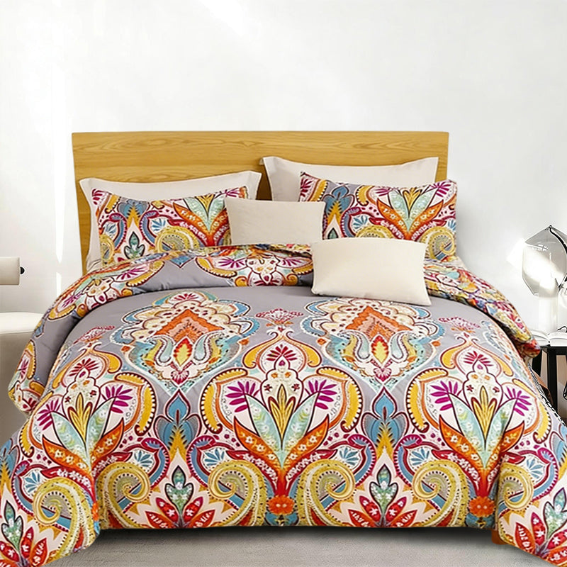 Duvet Cover Floral Reversible Bohemian style DHW Twin Queen King 2pcs 3pcs