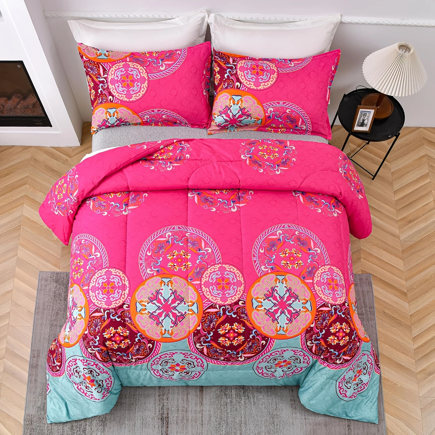 Comforter Set Floral Bohemian style YRD 2pcs 3pcs