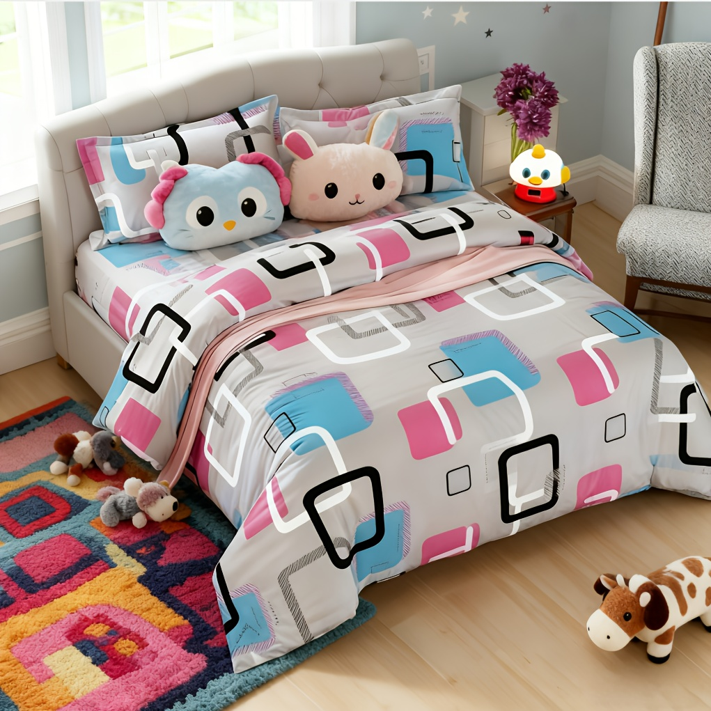 Duvet Covers & Inserts-New Geometry Duvet Cover
