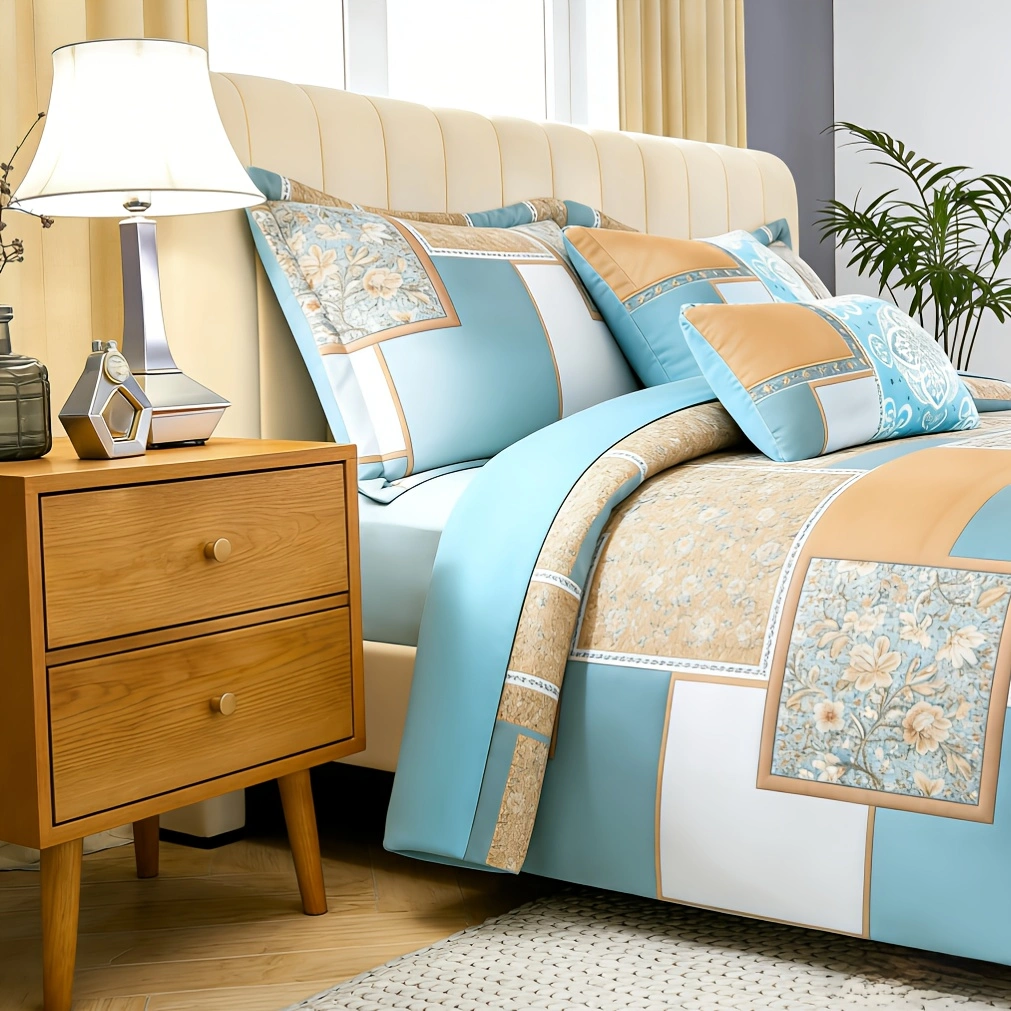 Comforter Set Geometric Reversible Patchwork KFLLYYG 2pcs 3pcs