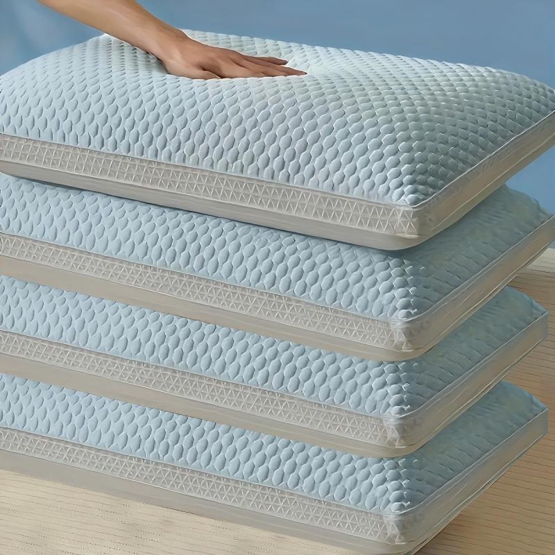 Pillows & Pillowcases-Cooling Breathable Tofu Pillows-Sky Blue 1/2pack