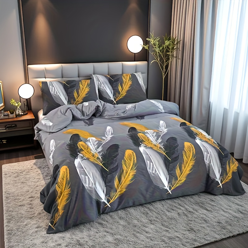 Duvet Cover Floral Feather ML 2pcs 3pcs