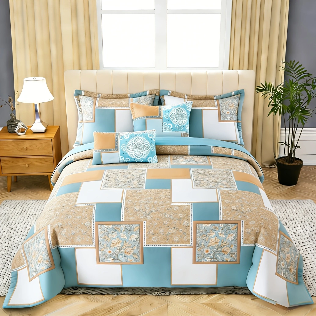Comforter Set Geometric Reversible Patchwork KFLLYYG 2pcs 3pcs
