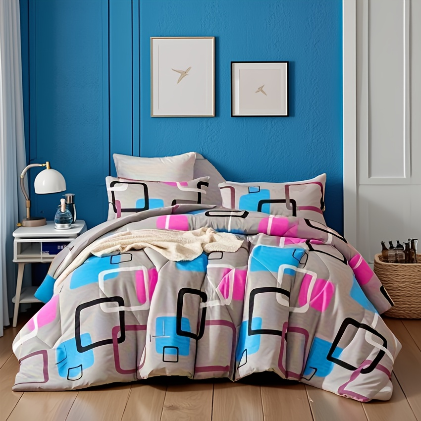 Duvet Covers & Inserts-New Geometry Duvet Cover