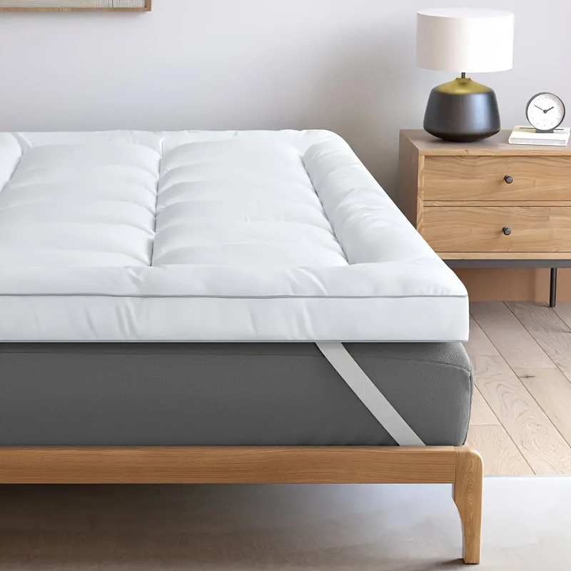 Mattress Topper & Protector-Thin mattress dark grey