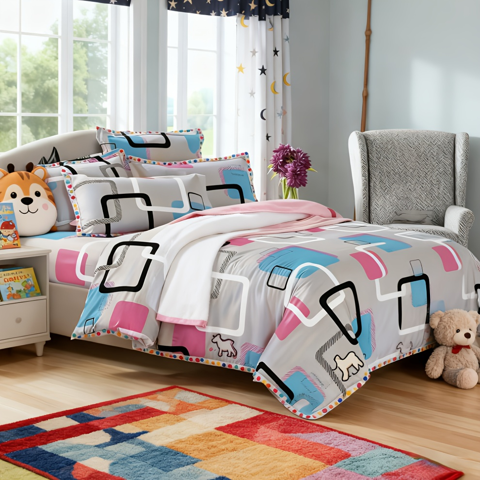 Duvet Covers & Inserts-New Geometry Duvet Cover