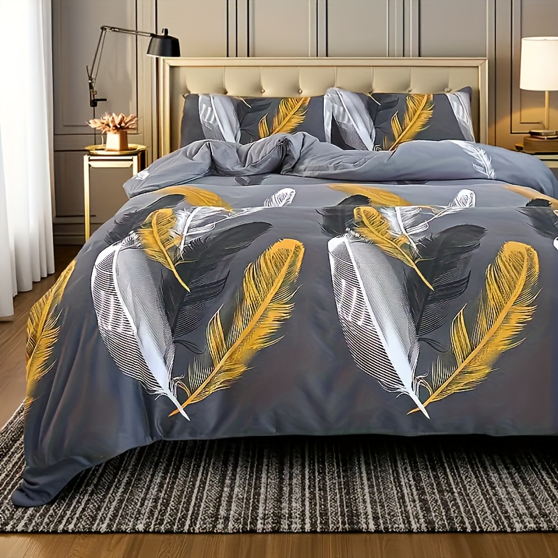 Duvet Cover Floral Feather ML 2pcs 3pcs