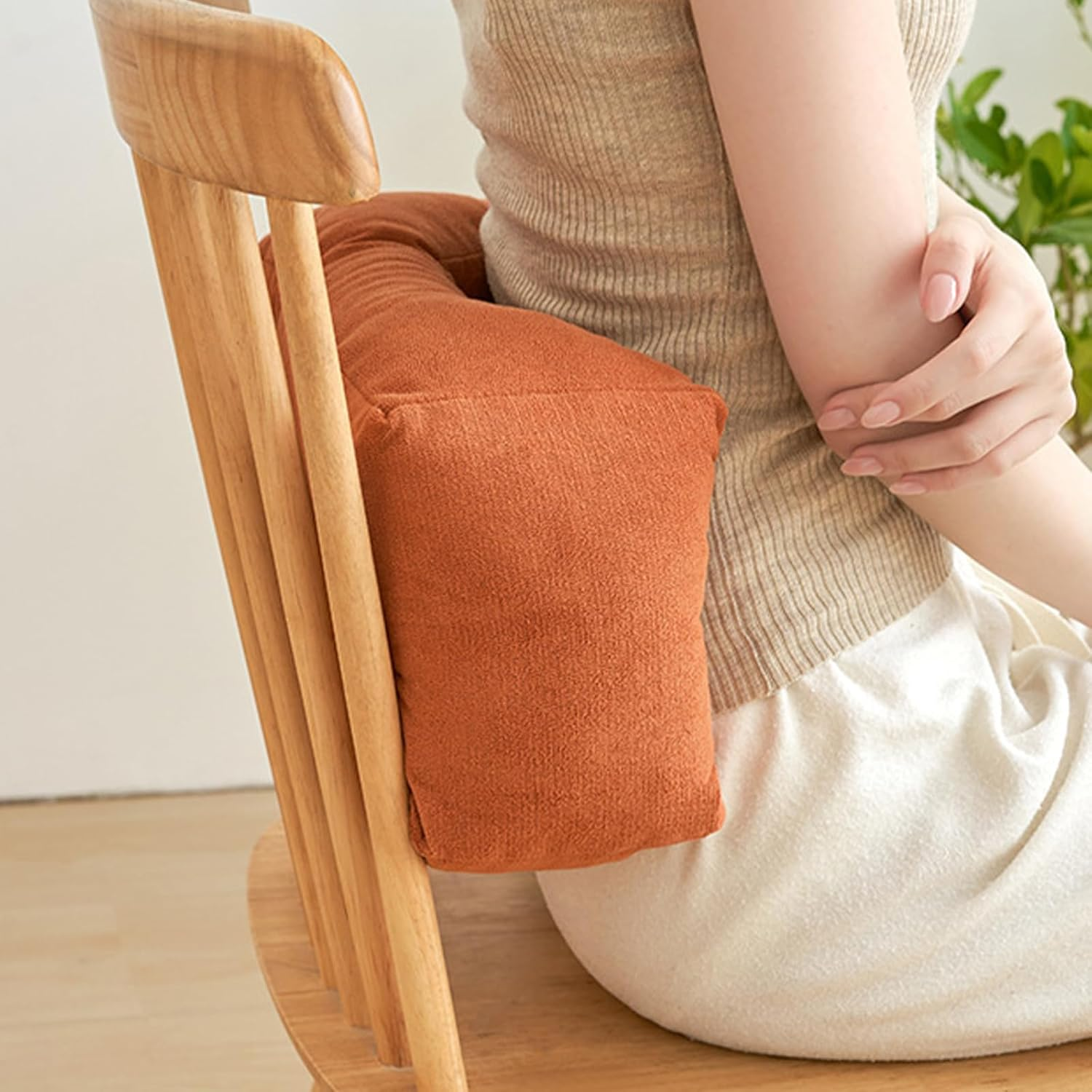 Pillows & Pillowcases-Blue-orange-beige-grey-green lumbar pillow 1PC