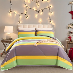 Comforter Set Geometric stripe Leisure Time 2pcs 3pcs