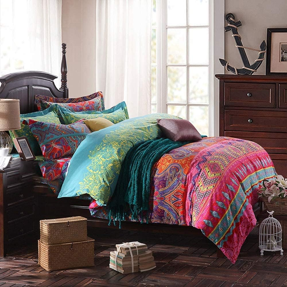 Duvet Covers & Inserts-Boho Pink 2pcs duvet cover set