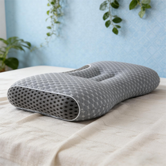 Pillows & Pillowcases-2 piecesYBZ 4D Knitted Cotton Massage Pillow -Purple