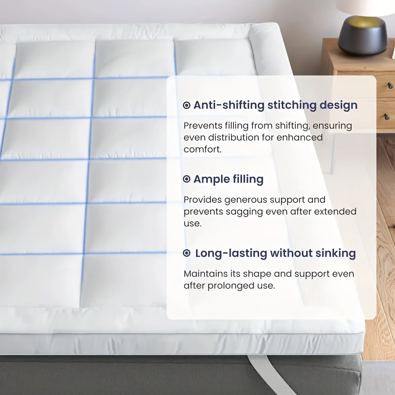 Mattress Topper & Protector-Thin mattress dark grey