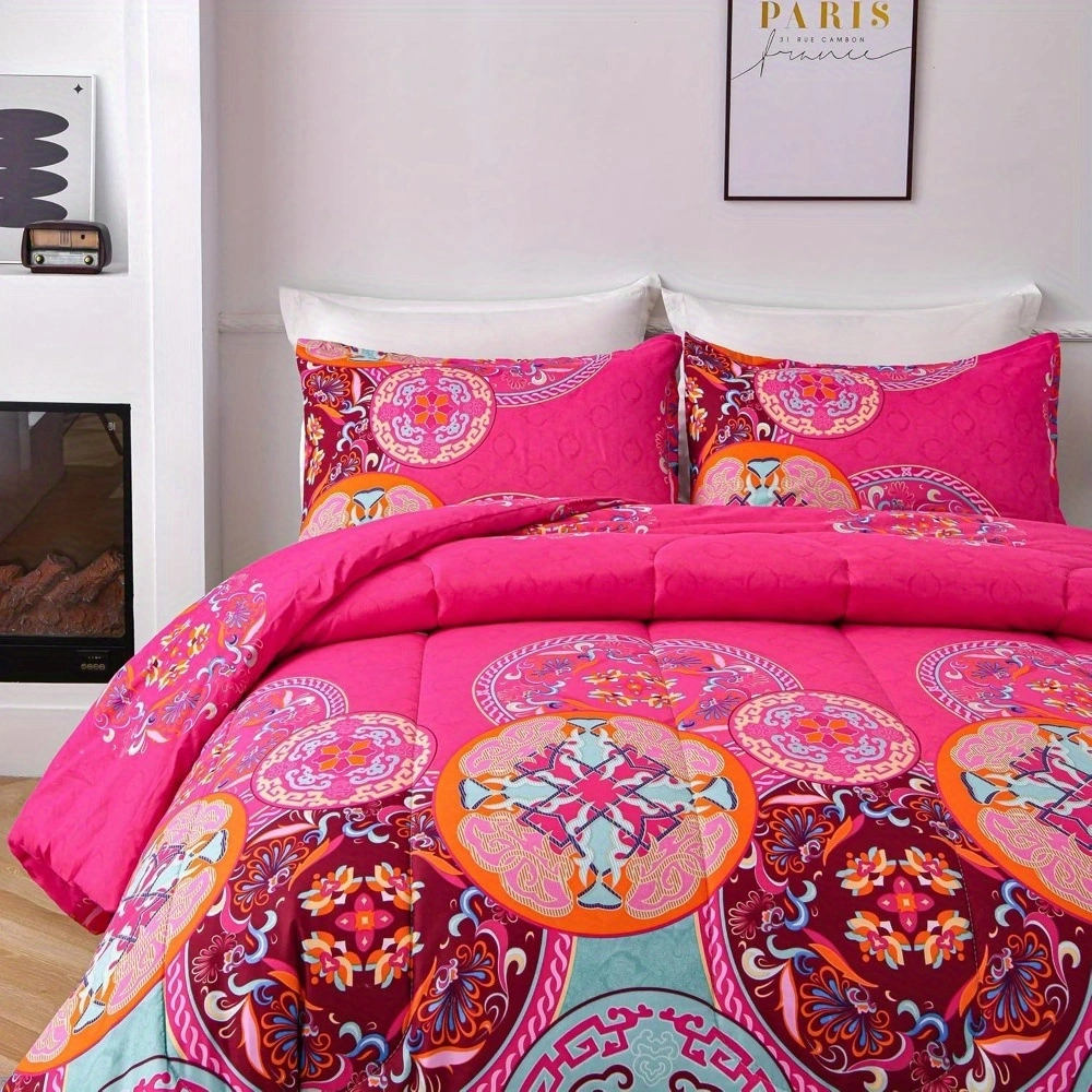 Comforter Set Floral Bohemian style YRD 2pcs 3pcs