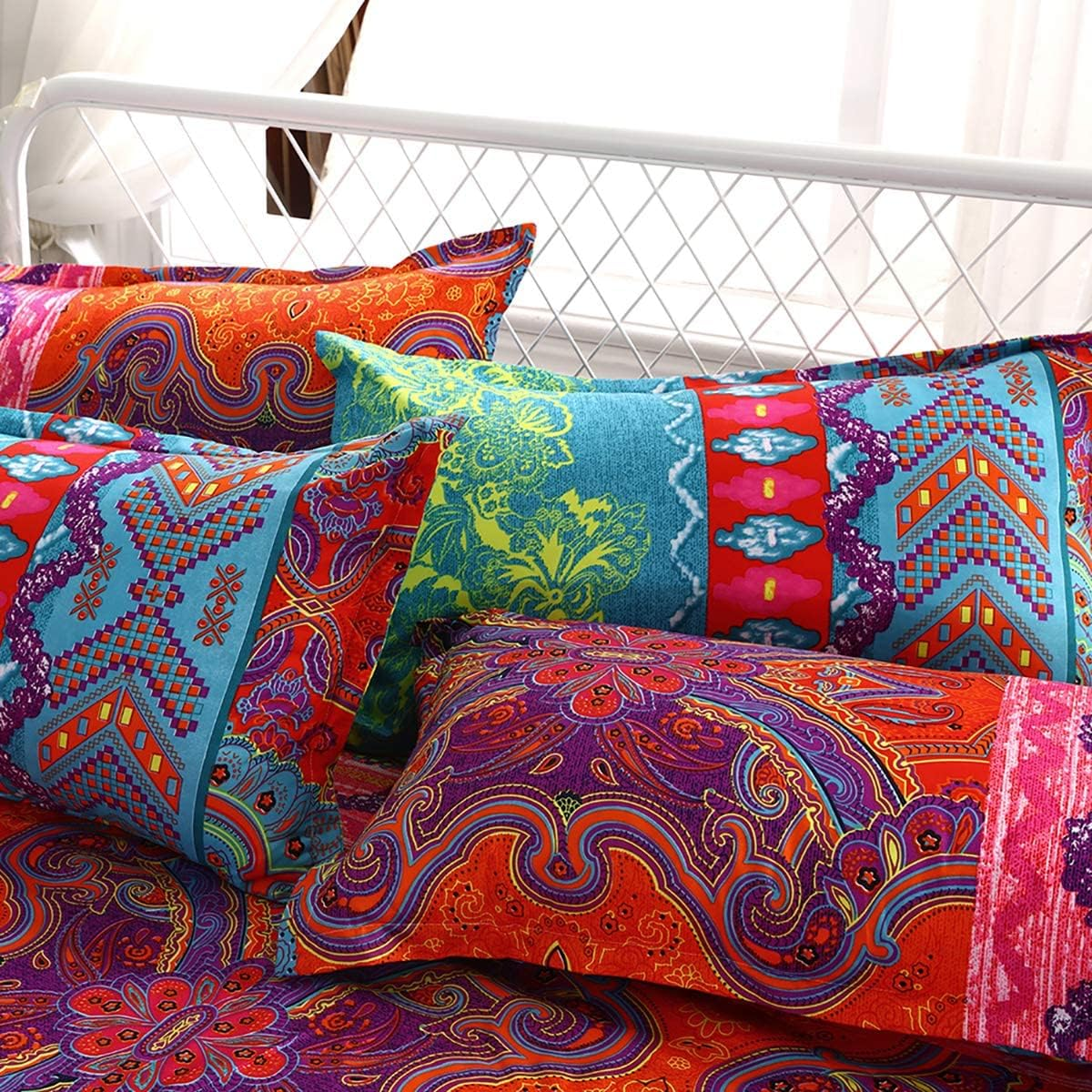 Duvet Covers & Inserts-Boho Pink 2pcs duvet cover set