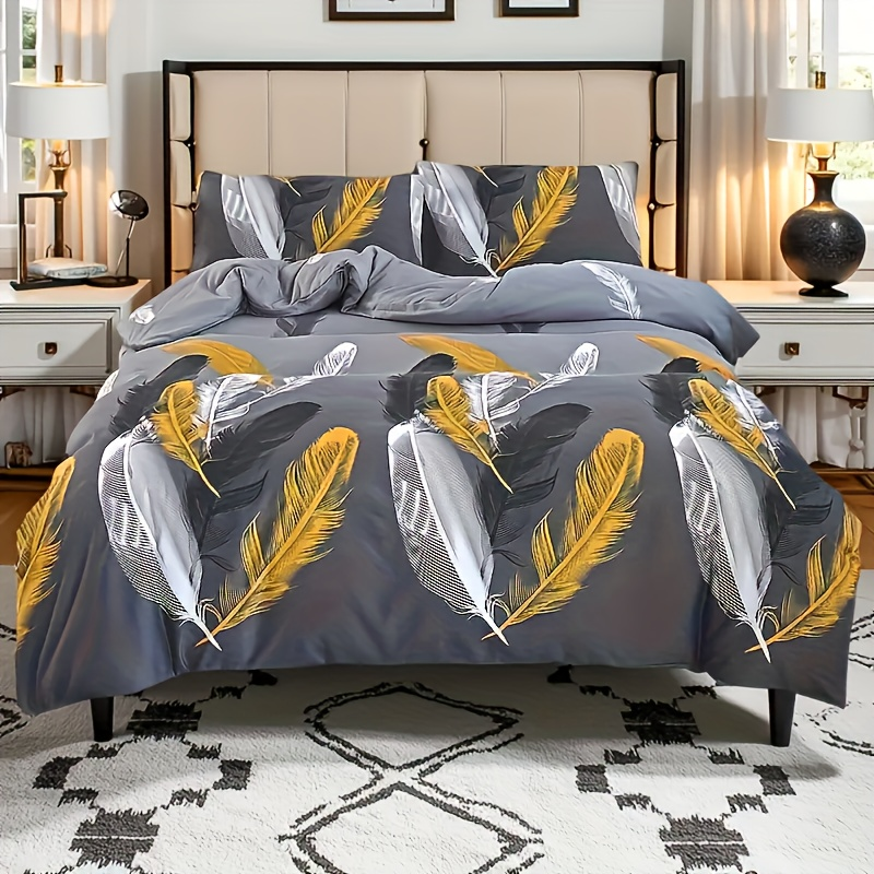 Duvet Cover Floral Feather ML 2pcs 3pcs