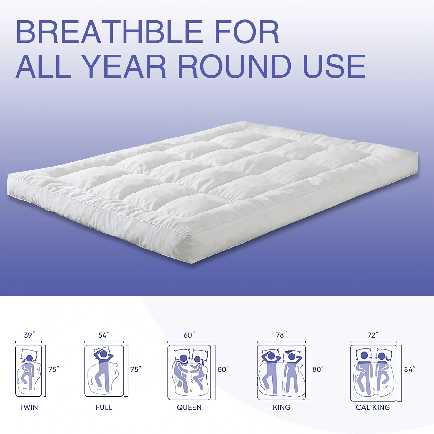 Mattress Topper & Protector-Thin mattress dark grey