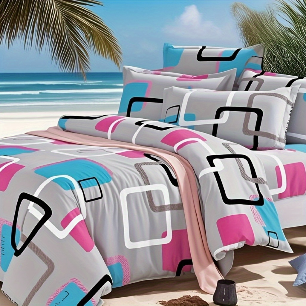 Duvet Covers & Inserts-New Geometry Duvet Cover