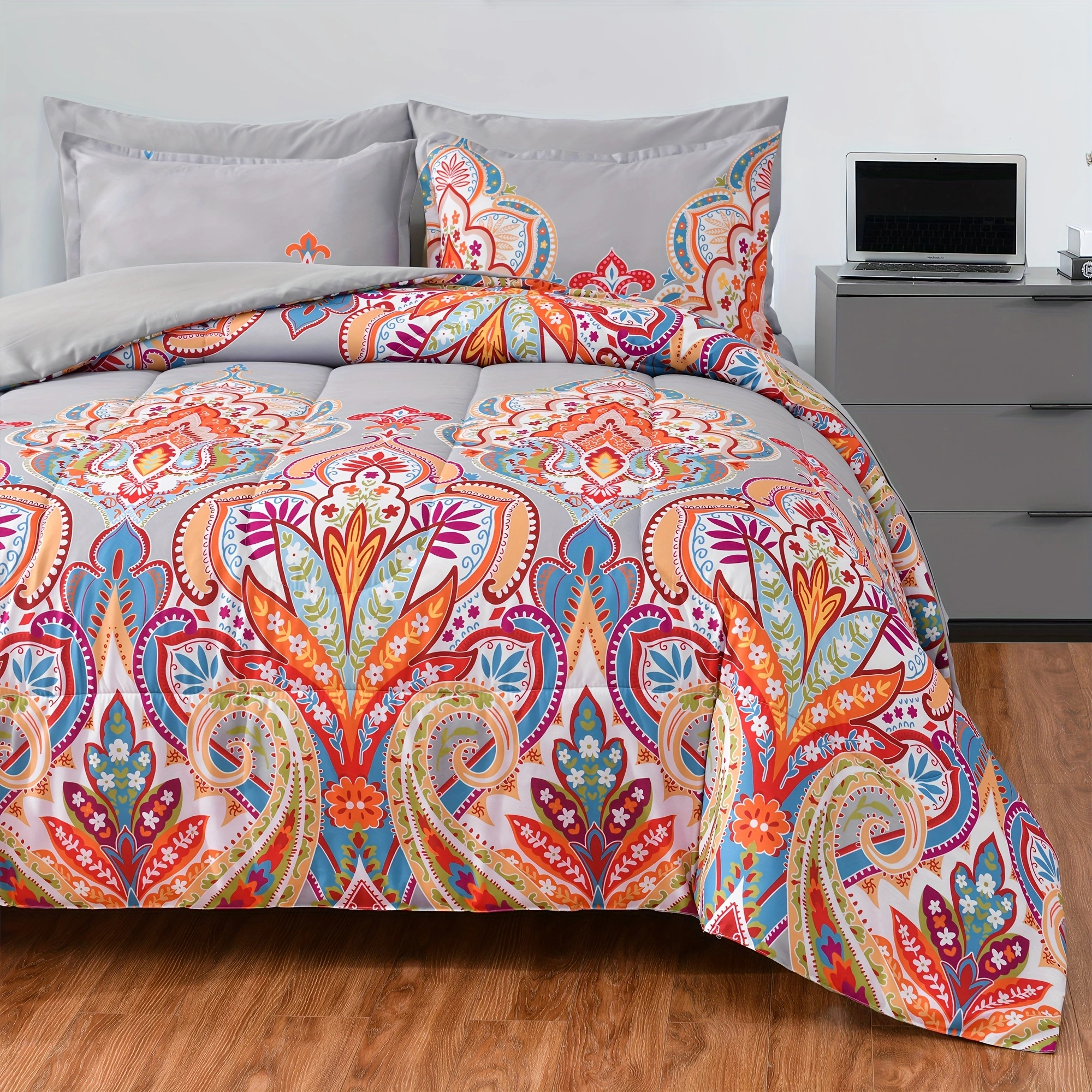 Duvet Cover Floral Reversible Bohemian style DHW Twin Queen King 2pcs 3pcs