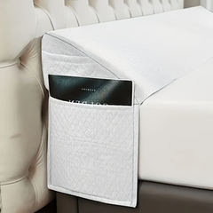 Pillows & Pillowcases-Air layer fabric gap pillow white Diamond-shaped pocket