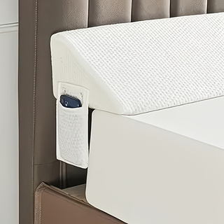 Pillows & Pillowcases-Air layer fabric gap pillow white Diamond-shaped pocket