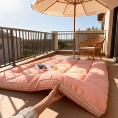 Mattress Topper & Protector-Three Layer Sponge Structure Topper Pad for Mattress Grid Gray