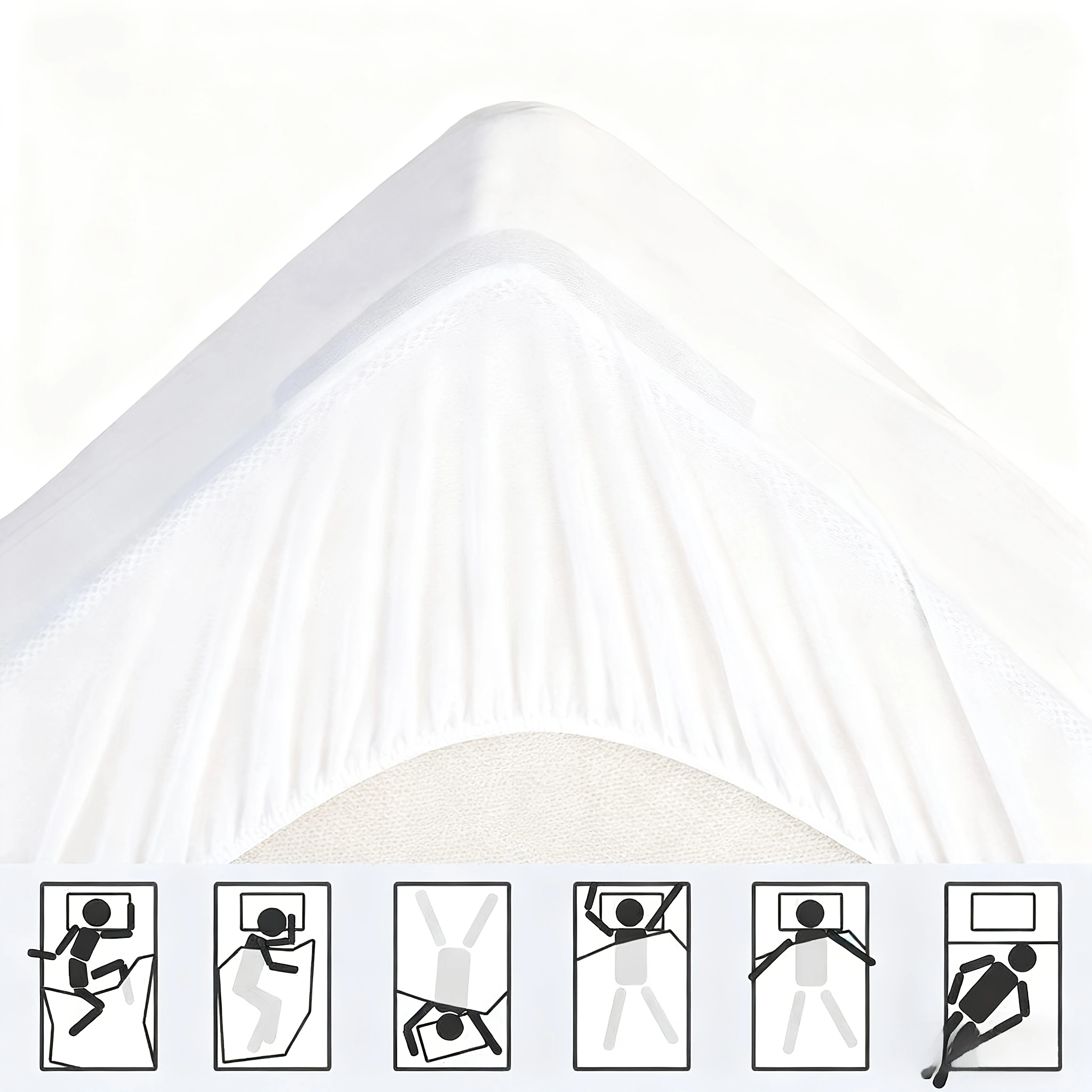 Mattress Topper & Protector-Topper Pad for Mattress White