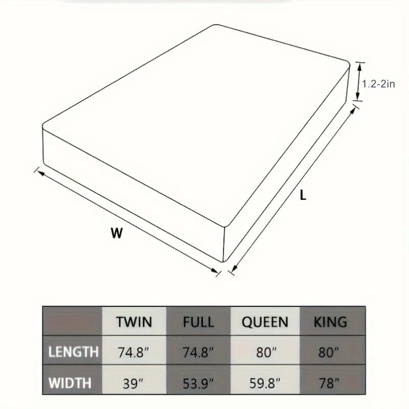 Mattress Topper & Protector-Topper Pad for Mattress White