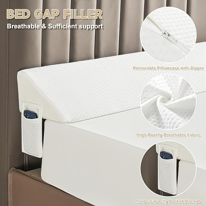 Pillows & Pillowcases-White Air Layer Wedge Pillow Air Layer Fabric Two Pockets