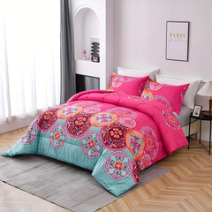 Comforter Set Floral Bohemian style YRD 2pcs 3pcs