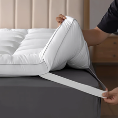 Mattress Topper & Protector-Thin mattress dark grey