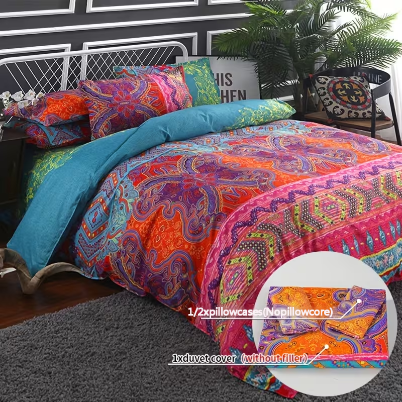 Comforter Set Floral Bohemian style MJH 2pcs 3pcs
